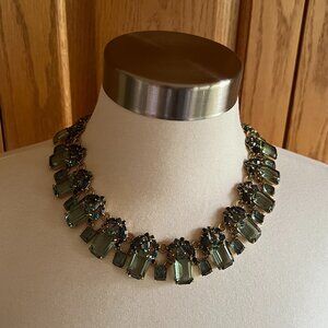J. CREW - Crystal Collar Statement Necklace -- Excellent Condition